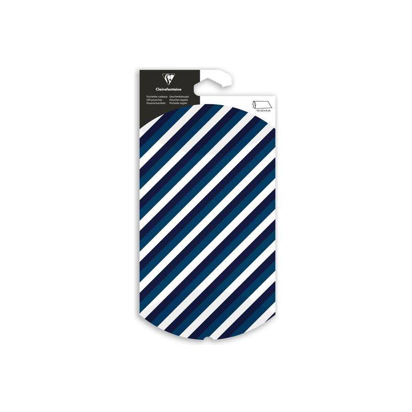 3663619207436-Clairefontaine - Pochette cadeau - 16 x 22 x 6 cm - bleu-P_405251912_1-0