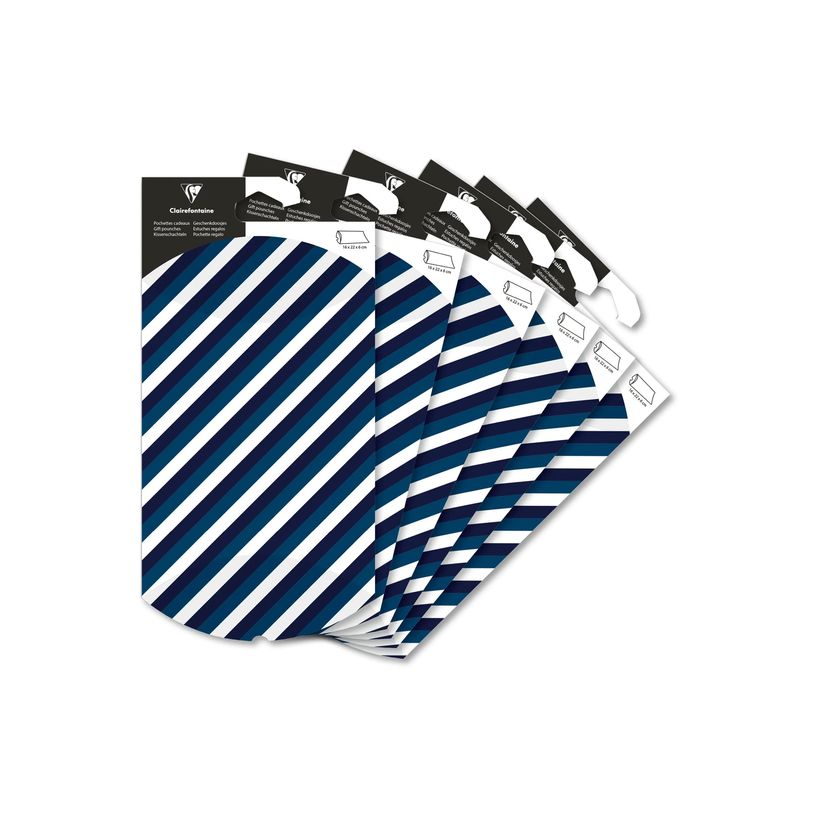 3663619207436-Clairefontaine - Pochette cadeau - 16 x 22 x 6 cm - bleu-P_405251912_4-3