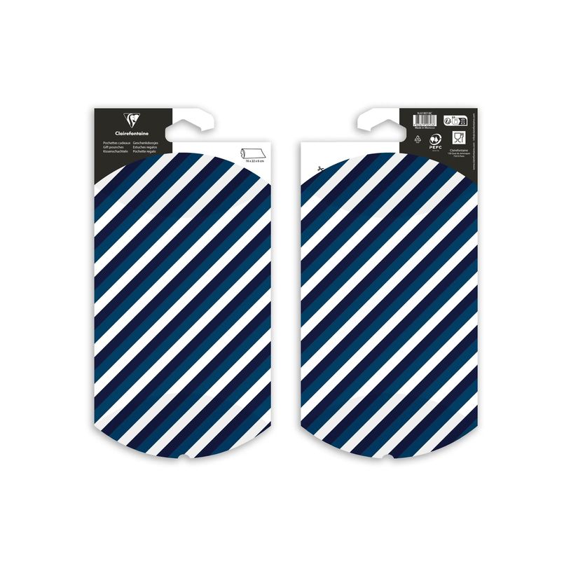 3663619207436-Clairefontaine - Pochette cadeau - 16 x 22 x 6 cm - bleu-P_405251912_5-2