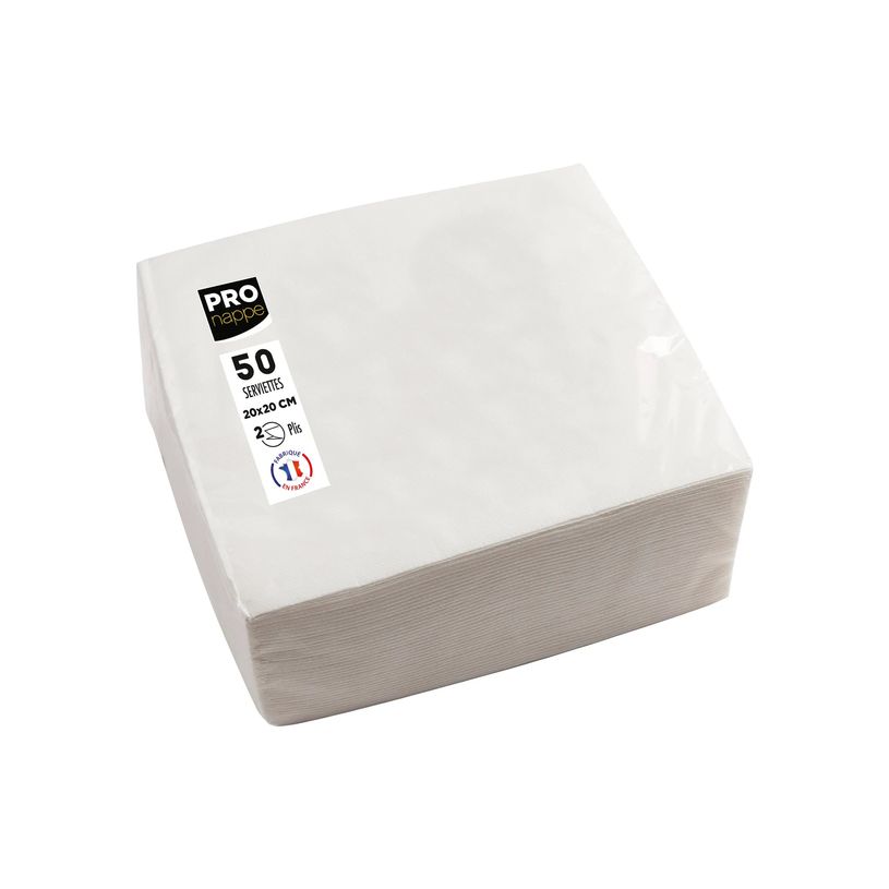 3281516220015-Pronappe - Servilleta - Tamaño 20 x 20 cm - desechable - blanco (paquete de 50)-P_405251994_6-4