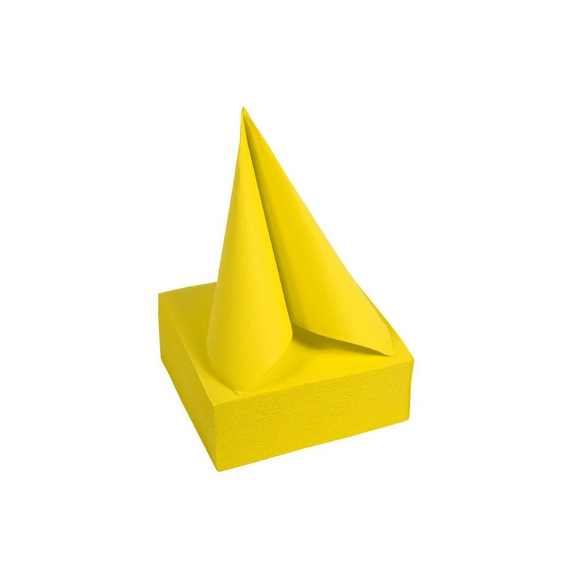 3281516220244-Pronappe - Serviette - Taille 20 x 20 cm - jetable - jaune (pack de 50)-P_405251996_2-4