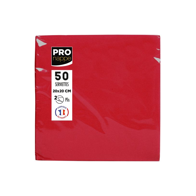 3281516220091-Pronappe - Servilleta - Tamaño 20 x 20 cm - desechable - rojo (paquete de 50)-P_405251997_5-3