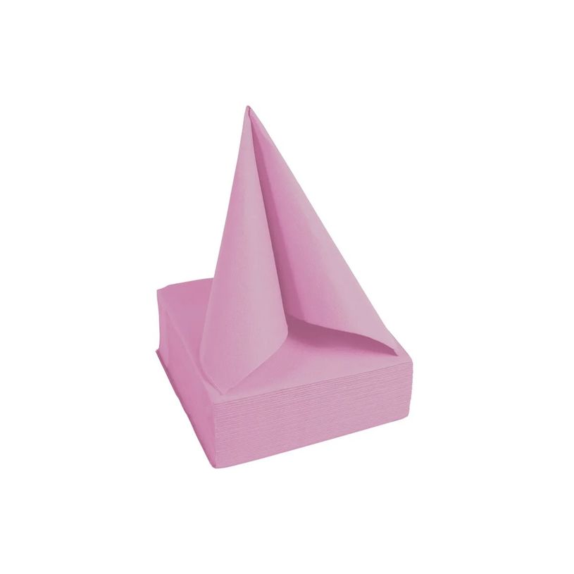3281516220411-Pronappe - Serviette - Taille 20 x 20 cm - jetable - rose poudré (pack de 50)-P_405251998_2-2
