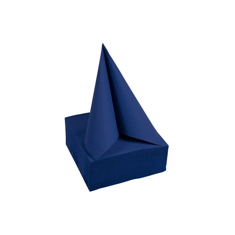 3281516220107-Pronappe - Serviette - Taille 20 x 20 cm - jetable - bleu marine (pack de 50)-P_405251999_2-3