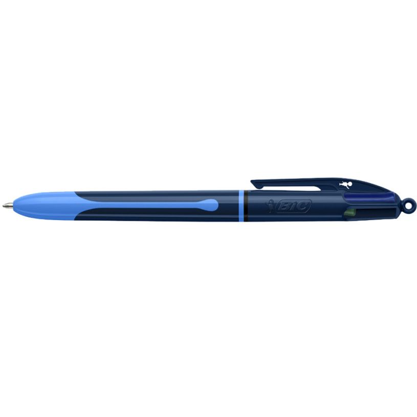 3086123743939-BIC 4 Couleurs Smooth - Stylo bille 4 couleurs - bleu, vert, noir, rouge - 1 mm - moyen - rétractable--0