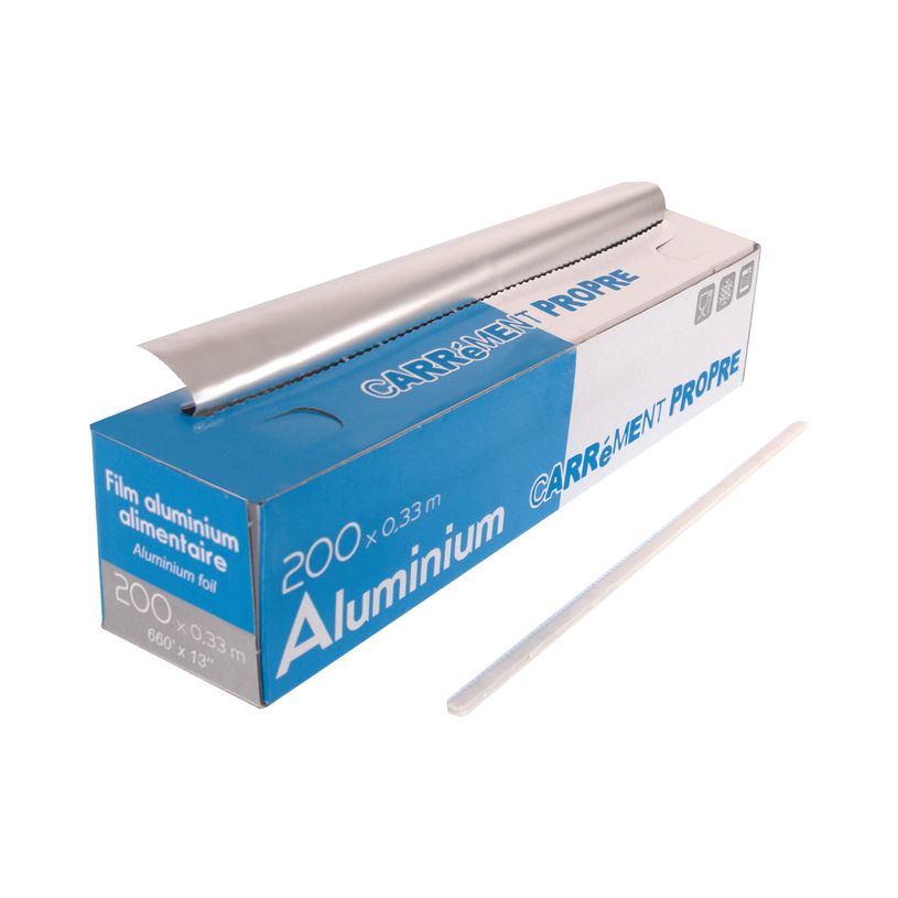 13434030013473-3 rouleaux d'Aluminium professionel - 200 x 0.29 ml - boîte distributrice--0