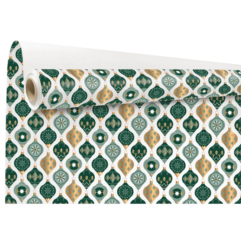 3281650628272-Rouleau papier cadeau kraft - 0,69 x 25 m - winston vert--0