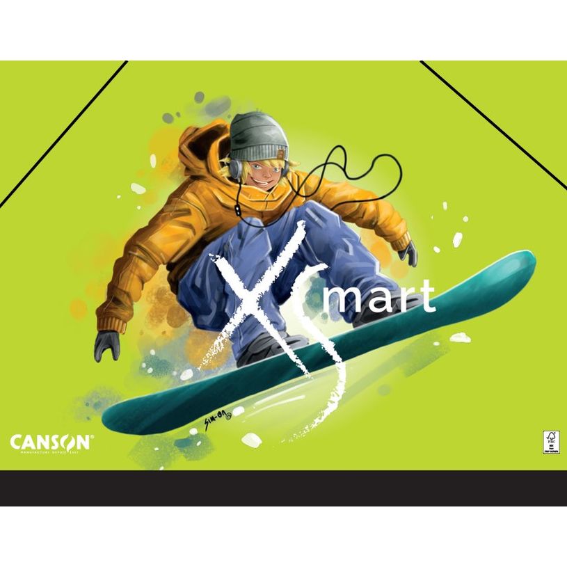 3148950099020-CANSON - Carton A Dessin - 26x33cm - Edition XSMART : Lion - danseurs - snowboarders--1