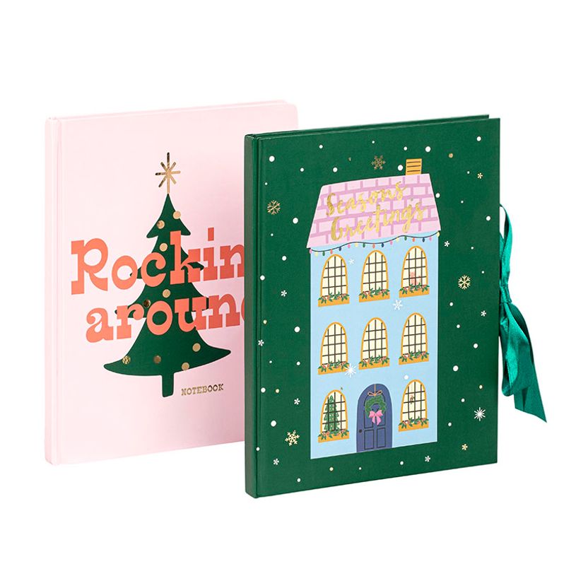 3135252744994-Carnet rembordé Noël - 160 pages - couleurs assorties - Viquel--0