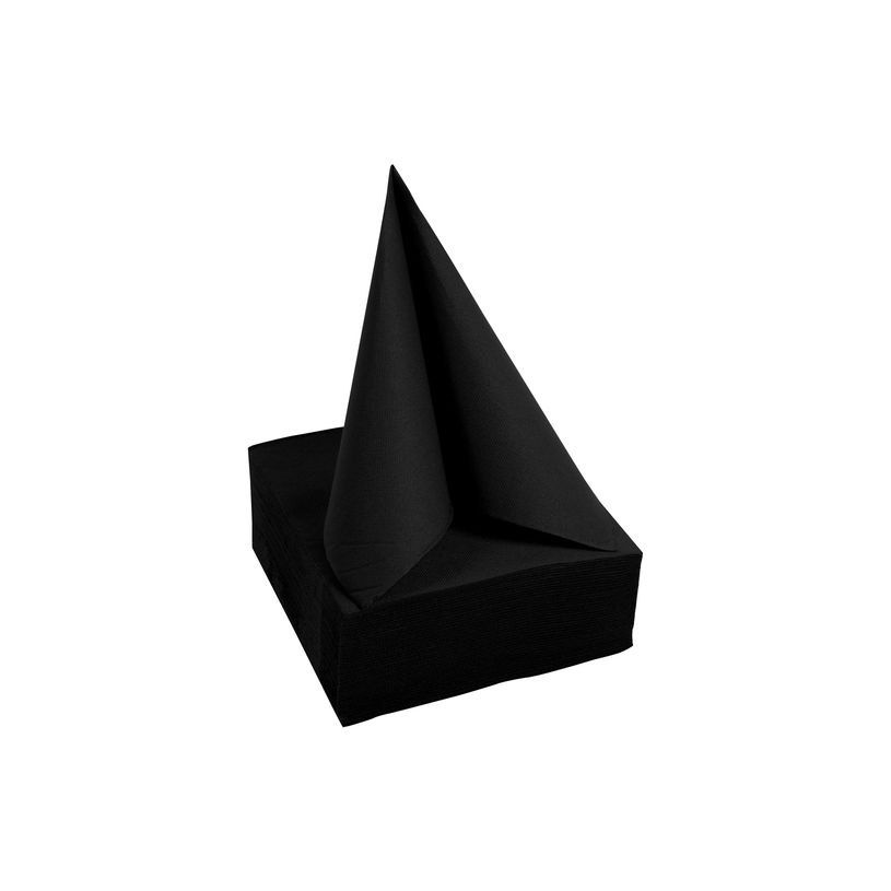 3281516220213-Pronappe - Serviette - Taille 20 x 20 cm - jetable - noir (pack de 50)-P_405252001_5-2