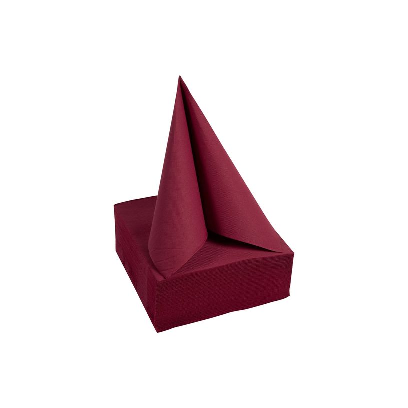 3281516220084-Pronappe - Serviette - Taille 20 x 20 cm - jetable - bordeaux (pack de 50)-P_405252002_5-5