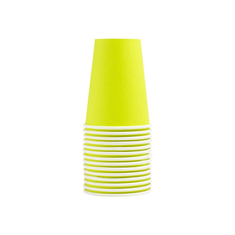 3281510891136-Pronappe - Tasse - Taille 7 cm diameter - 200 ml - jetable - vert kiwi (pack de 15)-P_405252007_1-0