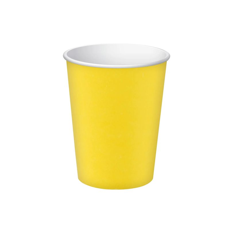 3281510891198-Pronappe - Tasse - Taille 7 cm diameter - 200 ml - jetable - jaune (pack de 15)-P_405252010_9-6