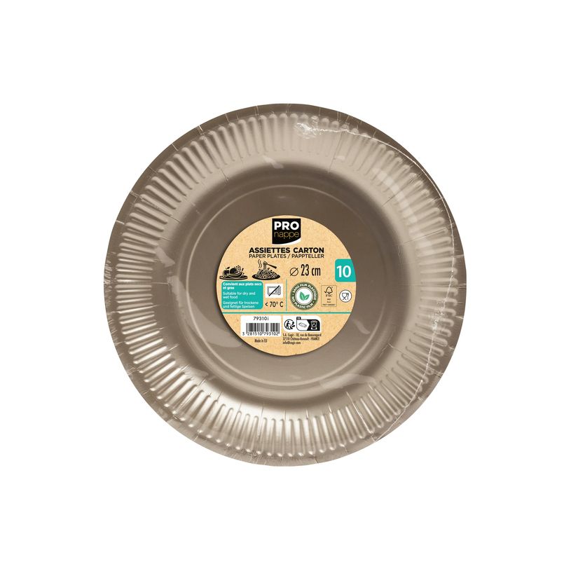 3281510793102-Pronappe - Assiette - 23 cm - rond - jetable - or-P_405252011_3-1