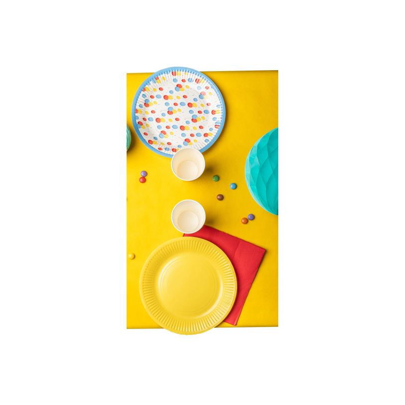 3281510792198-Pronappe - Assiette - Taille 23 cm diameter - rond - jetable - jaune (pack de 20)-P_405252014_2-6