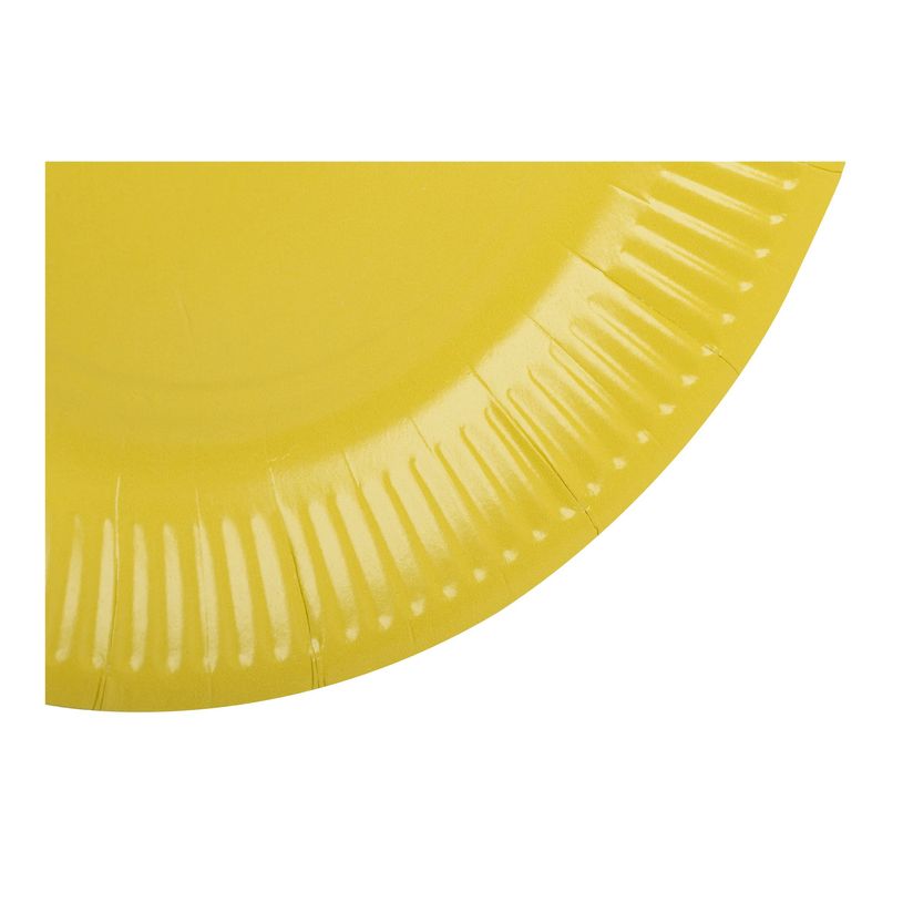 3281510792198-Pronappe - Assiette - Taille 23 cm diameter - rond - jetable - jaune (pack de 20)-P_405252014_8-2