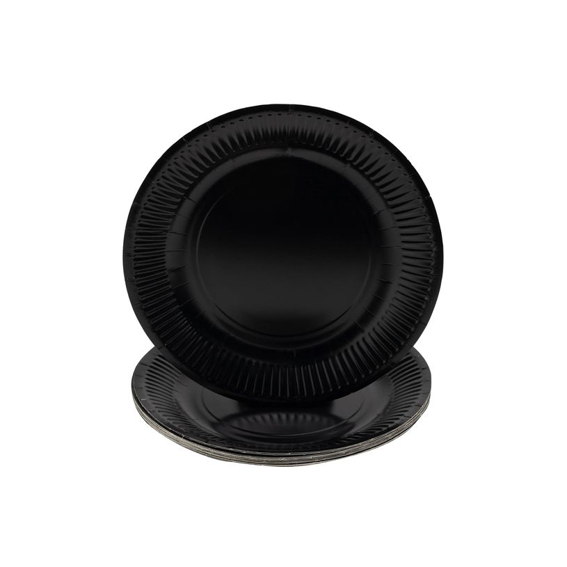 3281510792112-Pronappe - Plata - Tamaño 23 cm diameter - redondo - desechable - negro (paquete de 20)-P_405252015_10-4