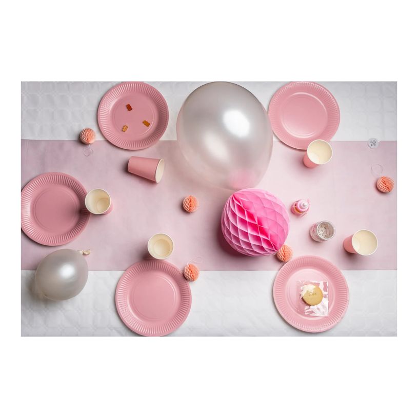 3281510792143-Pronappe - Assiette - Taille 23 cm diameter - rond - jetable - rose (pack de 20)-P_405252018_3-9