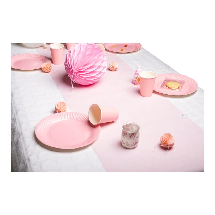 3281510792143-Pronappe - Assiette - Taille 23 cm diameter - rond - jetable - rose (pack de 20)-P_405252018_5-4