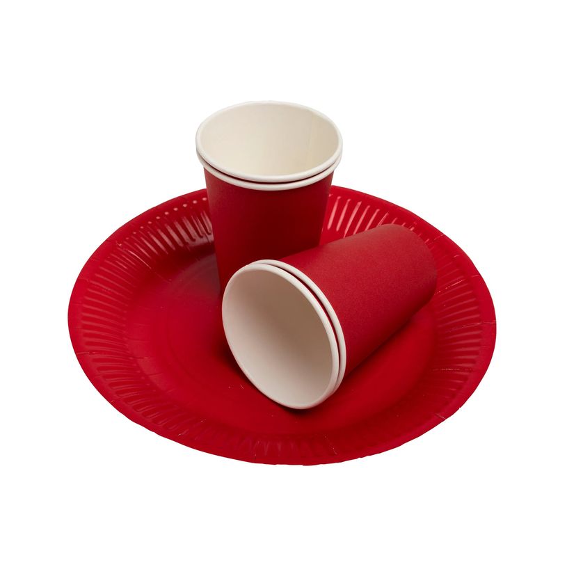 3281510792150-Pronappe - Plata - Tamaño 23 cm diameter - redondo - desechable - rojo (paquete de 20)-P_405252019_10-7