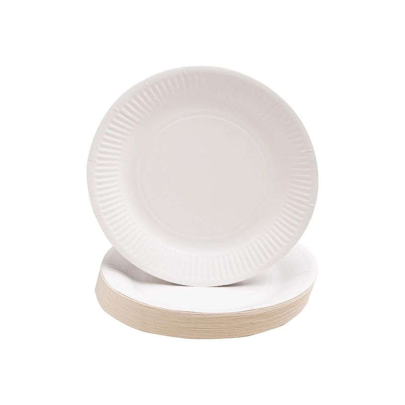 3281510791108-Pronappe - Assiette - Taille 23 cm diameter - rond - jetable - blanc (pack de 50)-P_405252031_1-0