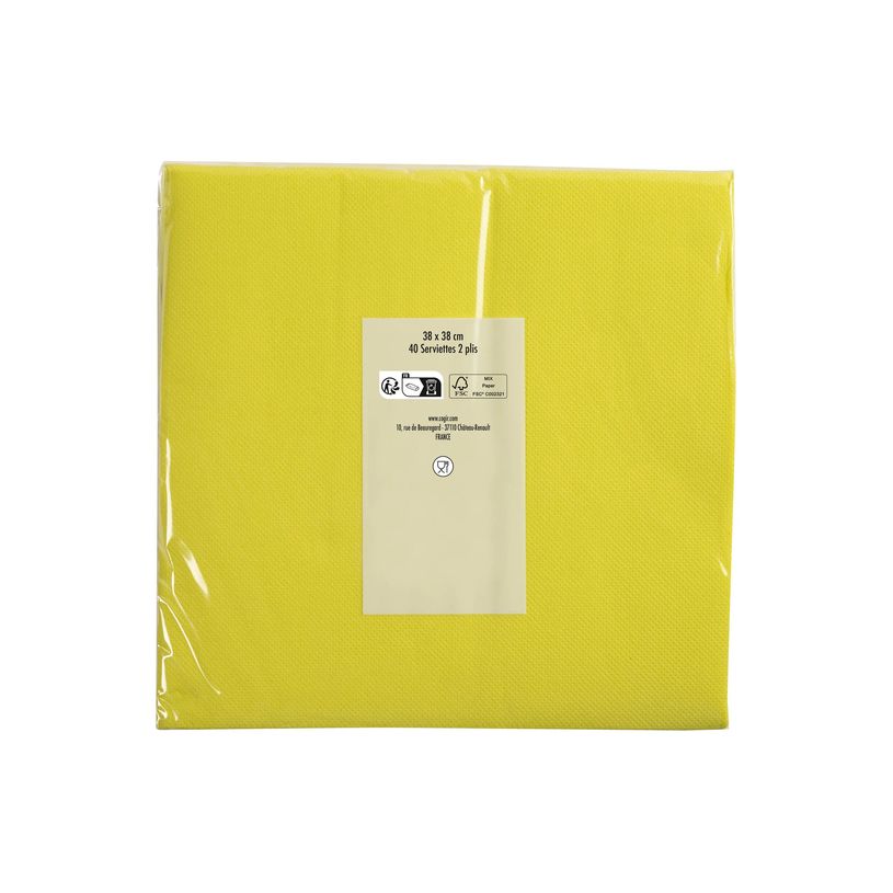 3281516238317-Pronappe - Servilleta - Tamaño 38 x 38 cm - desechable - verde kiwi (paquete de 40)-P_405252159_4-3
