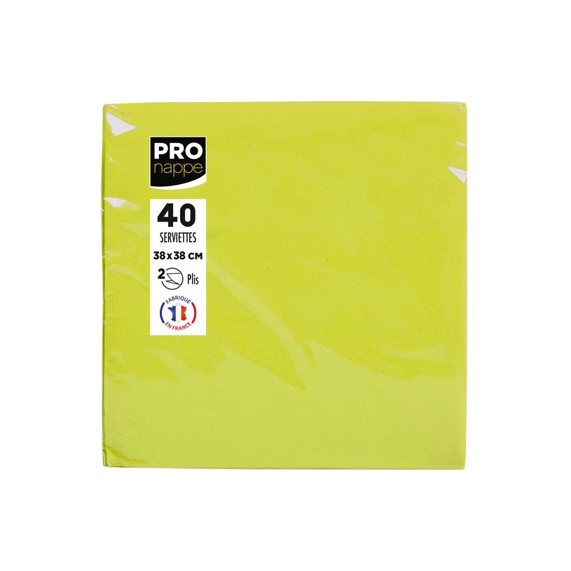3281516238317-Pronappe - Servilleta - Tamaño 38 x 38 cm - desechable - verde kiwi (paquete de 40)-P_405252159_6-2