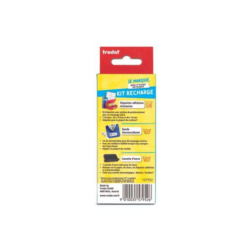 9010835136813-Trodat JE MARQUE MES P'TITES AFFAIRES Refill Kit - Tampon encreur - noir - texte personnal-P_405252184_6-3