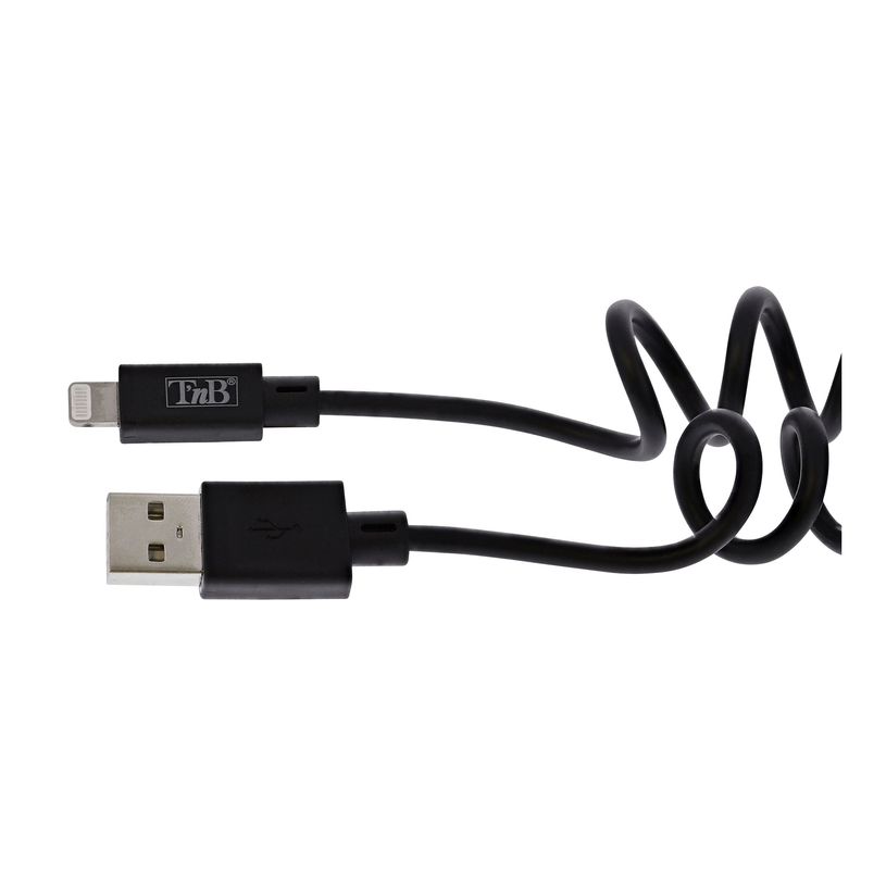 3303170114292-T'nB - Câble Lightning - Lightning pour USB - 1 m - noir-P_405252211_1-0
