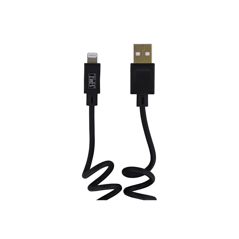3303170114292-T'nB - Câble Lightning - Lightning pour USB - 1 m - noir-P_405252211_2-1