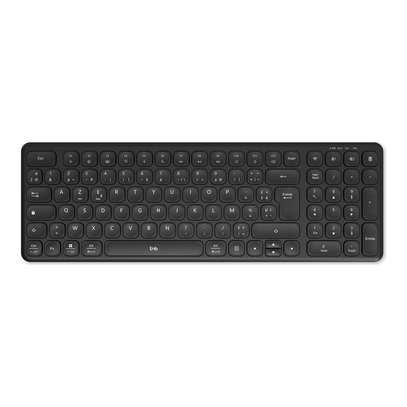 3303170121740-T'nB SLIM PRO - Clavier sans fil rechargeable - Bluetooth, 2.4 GHz - noir-P_405252215_1-0