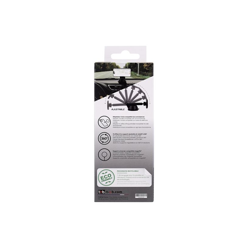 3303170119549-T'nB - Support pour voiture pour téléphone portable - MagSafe - multi-surface - noir-P_405252217_8-7