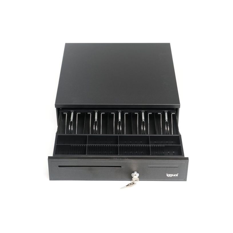 0404052523119-iggual IRON-50 - Tiroir-caisse électronique - pour 5 billets et 8 pièces - 12 V - noir-P_405252311_1-2
