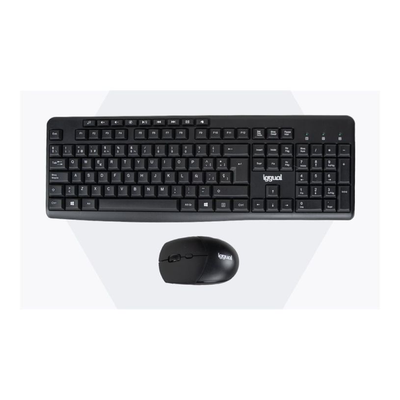 0404052523164-iggual WMK-BUSINESS2 - Ensemble clavier et souris - sans fil - 2.4 GHz - QWERTY - noir-P_405252316_5-0