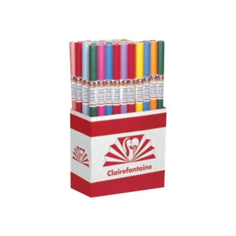 3329680957990-Clairefontaine - Papier cadeau - 70 cm x 3 m - 65 g/m² - variée - papier kraft - 50 roul-P_405252820_1-0