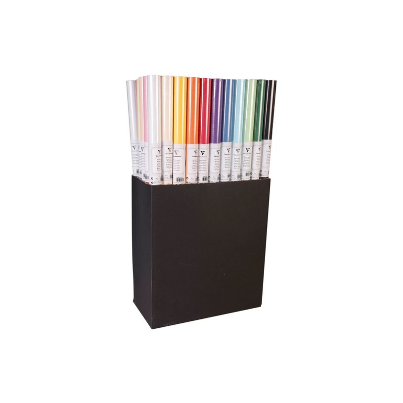 3329680957990-Clairefontaine - Papier cadeau - 70 cm x 3 m - 65 g/m² - variée - papier kraft - 50 roul-P_405252820_2-1