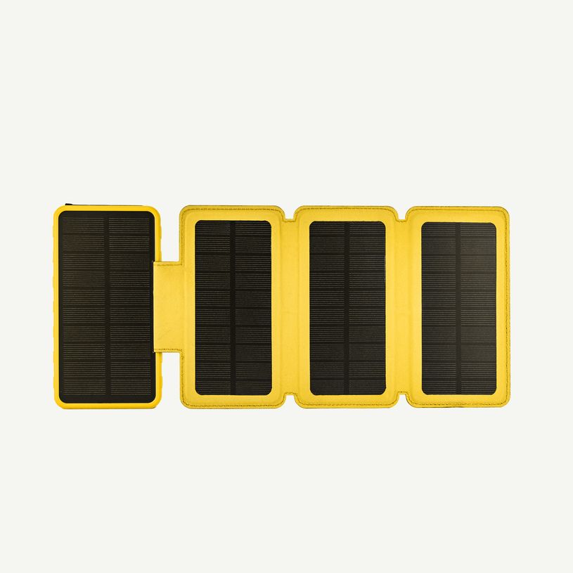 8716778931973-Aqiila - Powerbank / batterie externe avec panneaux solaires - 10000 mAh - jaune--1
