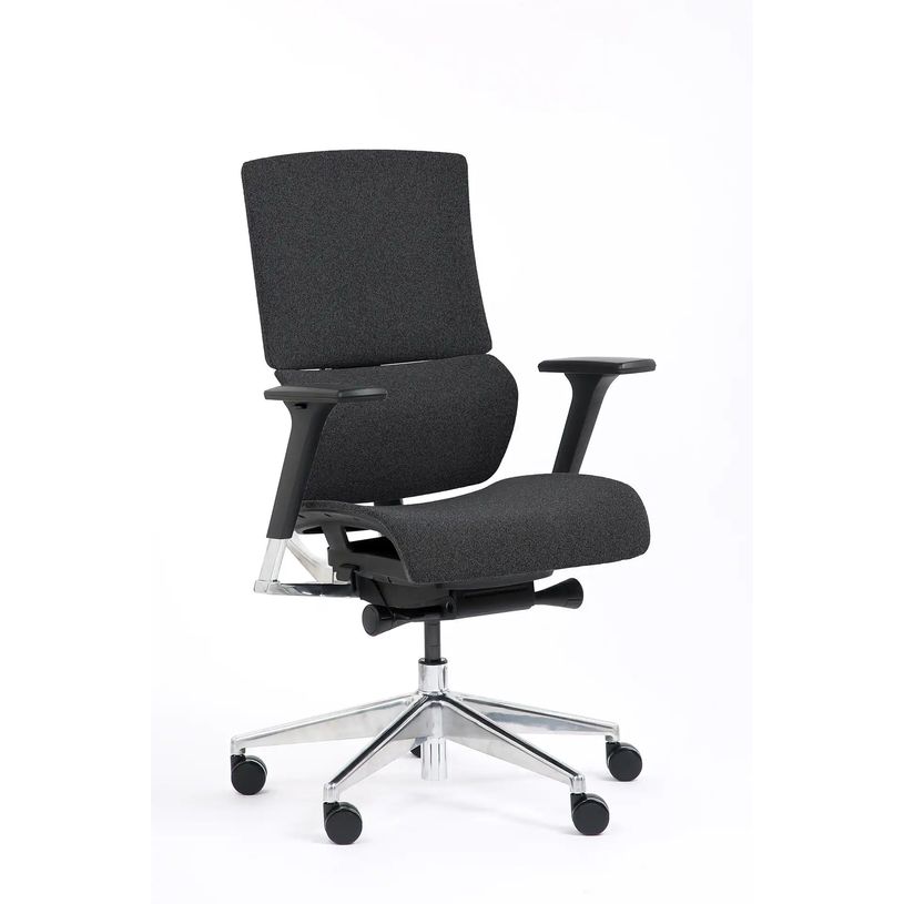 0404052536232-Fauteuil de bureau COSY - accoudoirs réglable -  Appui-tête en option - anthracite--1