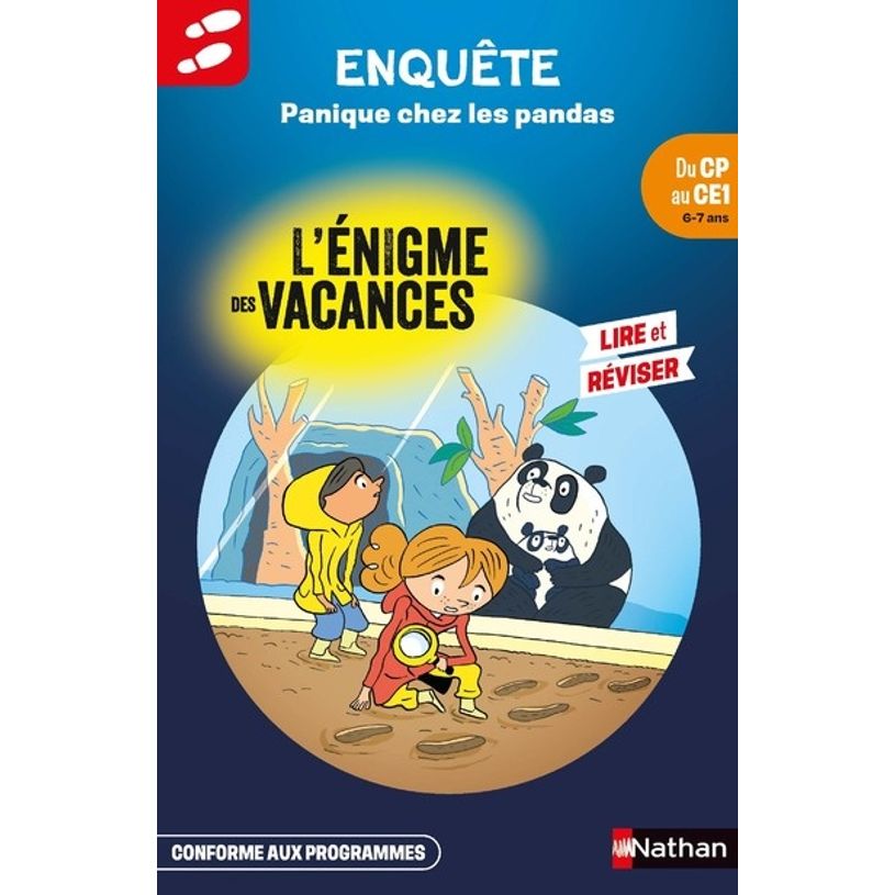 9782095034696-L'énigme des vacances - Panique chez les pandas - du CEP au CE1--0