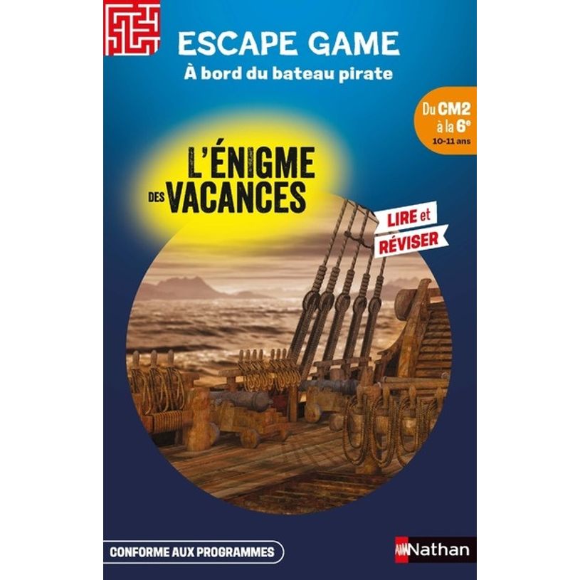 9782095034856-L'énigme des vacances - Escape game : A bord du bateau pirate - du CM2 à la 6e--0