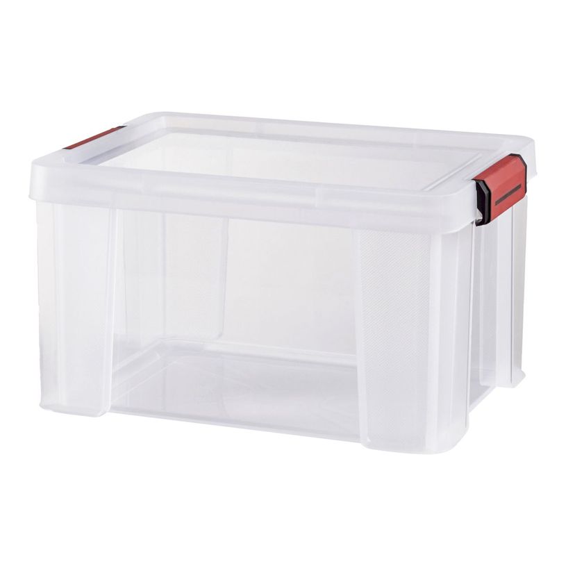 3234530008701-Sundis - Boite de rangement  Clip and Store - 17L - transparent--0