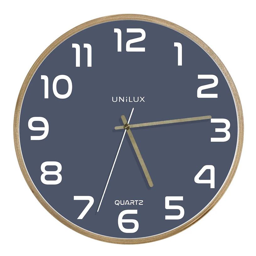 3595560034758-Horloge Baltic Unilux - fond bleu--0