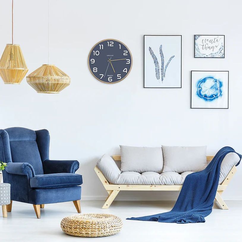 3595560034758-Horloge Baltic Unilux - fond bleu--1