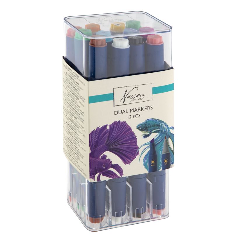 8720257145737-Lot de 12 marqueurs à alcool double pointe--0