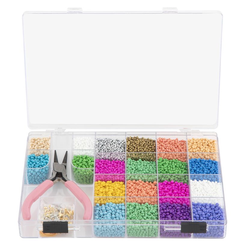 8715427112039-Kit de perles bijoux avec accessoires de création - 20 couleurs--1