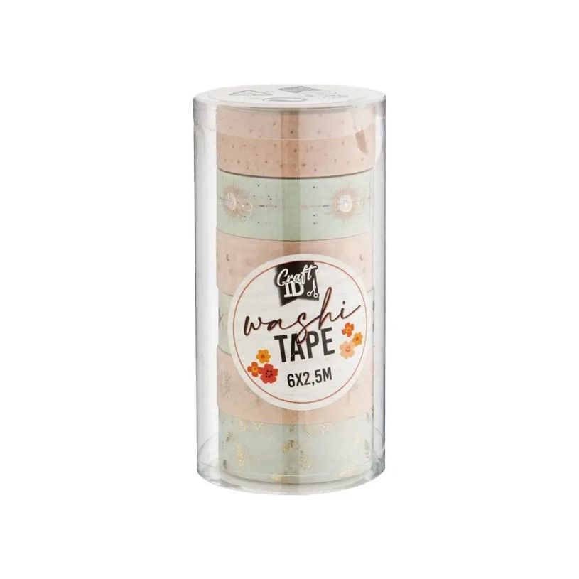 8720257140244-Set de 6 rouleaux de Washi tape - 2,5M --1