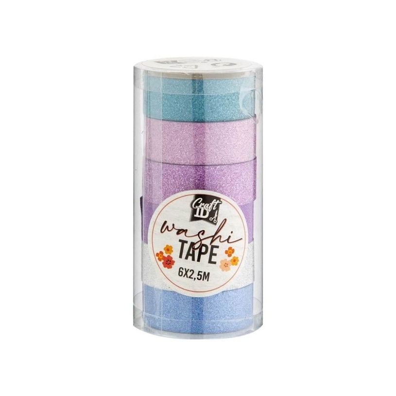 8720257140244-Set de 6 rouleaux de Washi tape - 2,5M --2