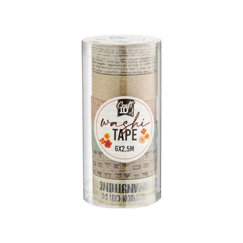 8720257140244-Set de 6 rouleaux de Washi tape - 2,5M --3