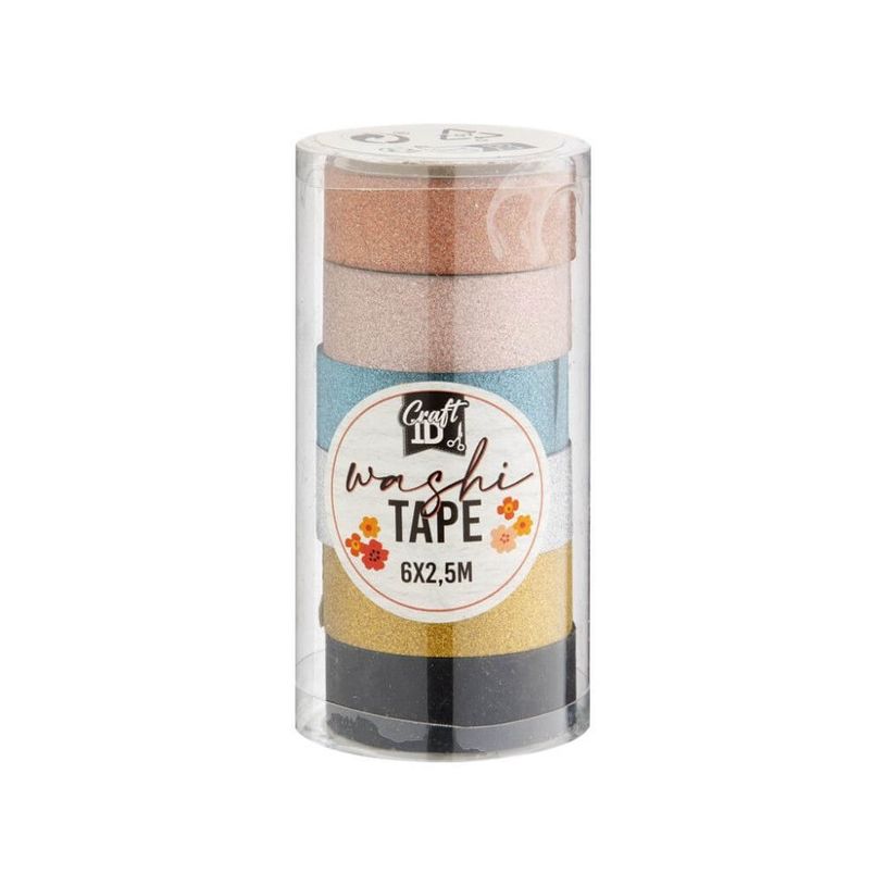 8720257140244-Set de 6 rouleaux de Washi tape - 2,5M --6