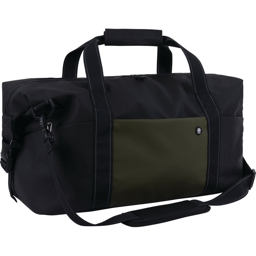3664447220468-Sac week-end Cork - Noir/kaki - Oberthur--0
